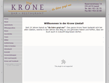Tablet Screenshot of krone-liestal.ch